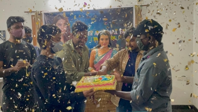 Nidhhi Agerwal fans celebrate Valentine