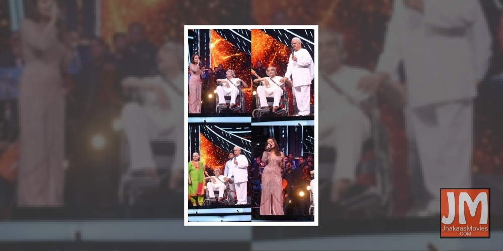 Neha Kakkar donates Rs 5 lakh to veteran lyricist Santosh Anand.