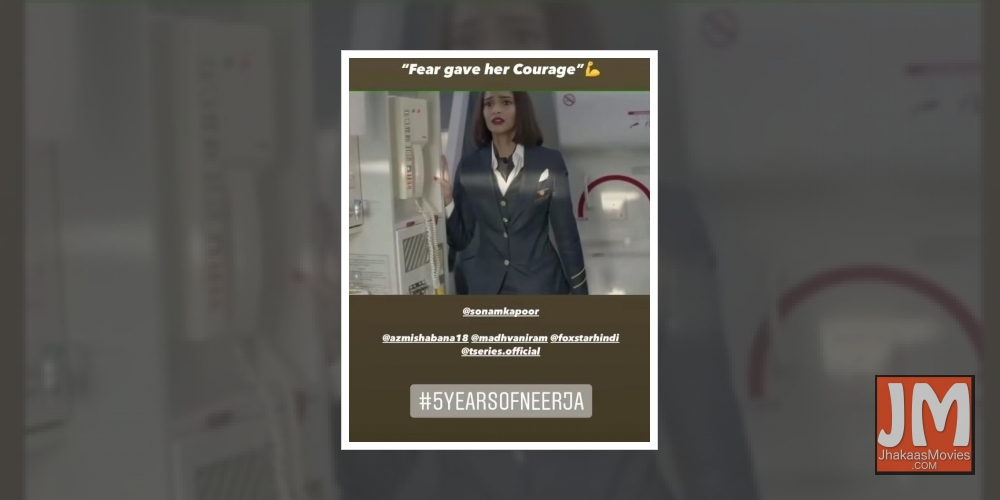 Neerja turns 5: Ram Madhvani gets nostalgic, Sonam posts about courage