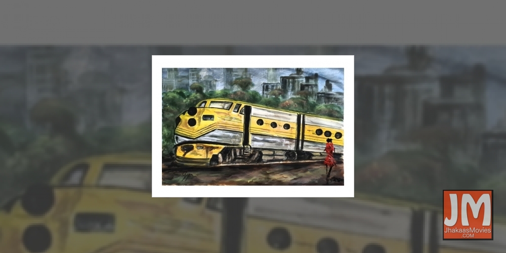 Actress Parineeti Chopra has shared a painting by her mother Reena Chopra that is inspired by her upcoming new film, The Girl On The Train. The painting showcases a girl standing in front of a speeding yellow train.