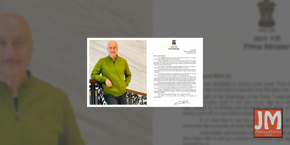 Anupam Kher 'honoured and humbled' on receiving PM Modi's signed letter.