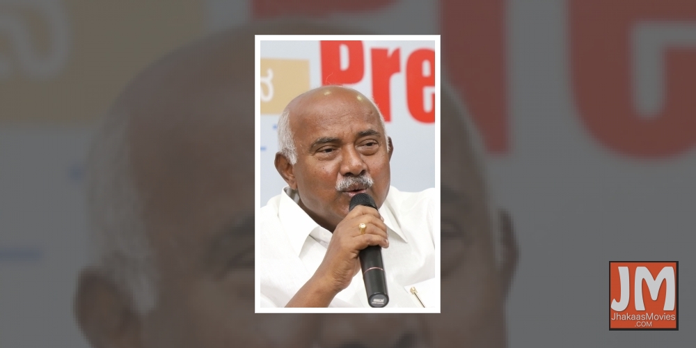 Bengaluru: A.H. Vishwanath, who resigned from the post of Karnataka JD-S President, addresses a press conference in Bengaluru, on June 4, 2019.