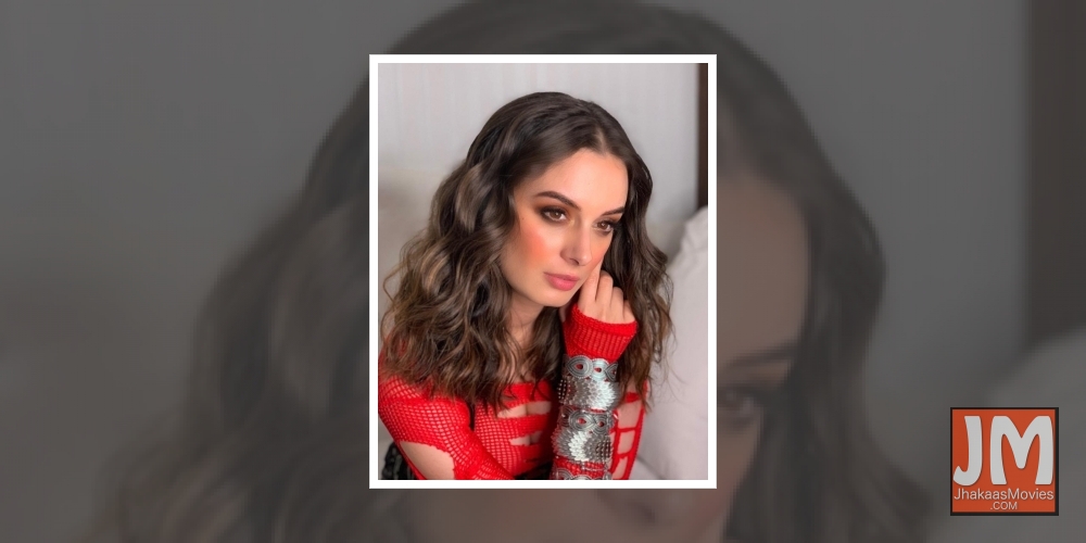 Evelyn Sharma's 'X Ray' image in radiant red