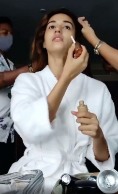 Bollywood actress and fitness enthusiast Disha Patani did her make-up for a professional shoot recently, and she is over the moon with the experience. (Instagram)