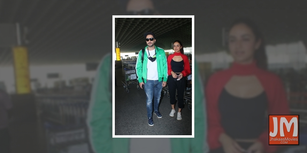 Mumbai: Aly Goni & Jasmin Bhasin Spotted at Airport Departure on Tuesday 23nd February 2021.