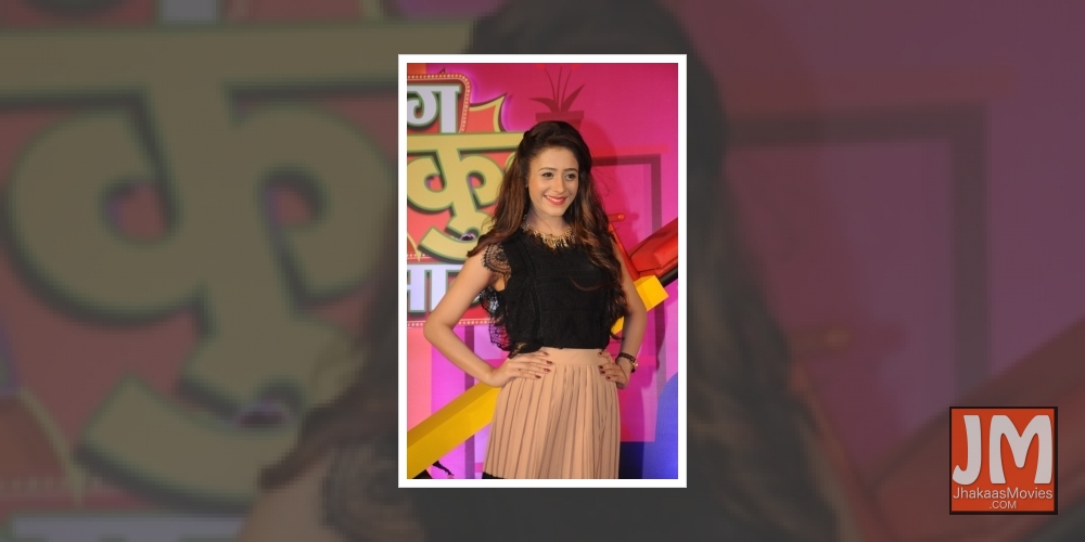 Actress Hiba Nawab during the launch of TV serial 