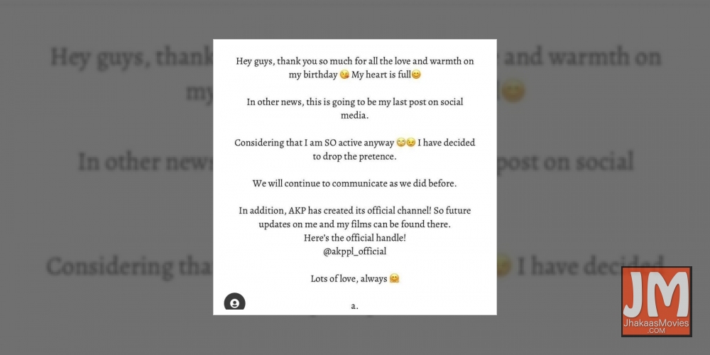 Aamir Khan quits social media