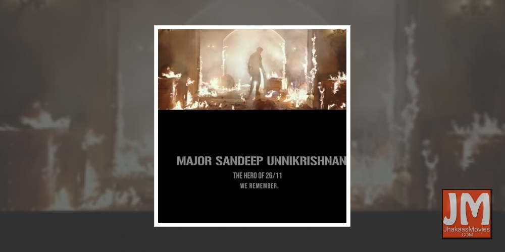 Adivi sesh pays tribute to Sandeep Unnikrishnan on martyr's birth anniversar.