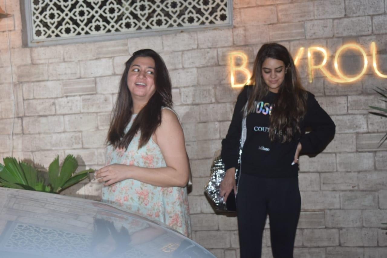 Mumbai: Aparshakti Khurana & Shashank Khaitan Spotted at Bayroute Juhu on Monday 15th March, 2021. (Photo: IANS)