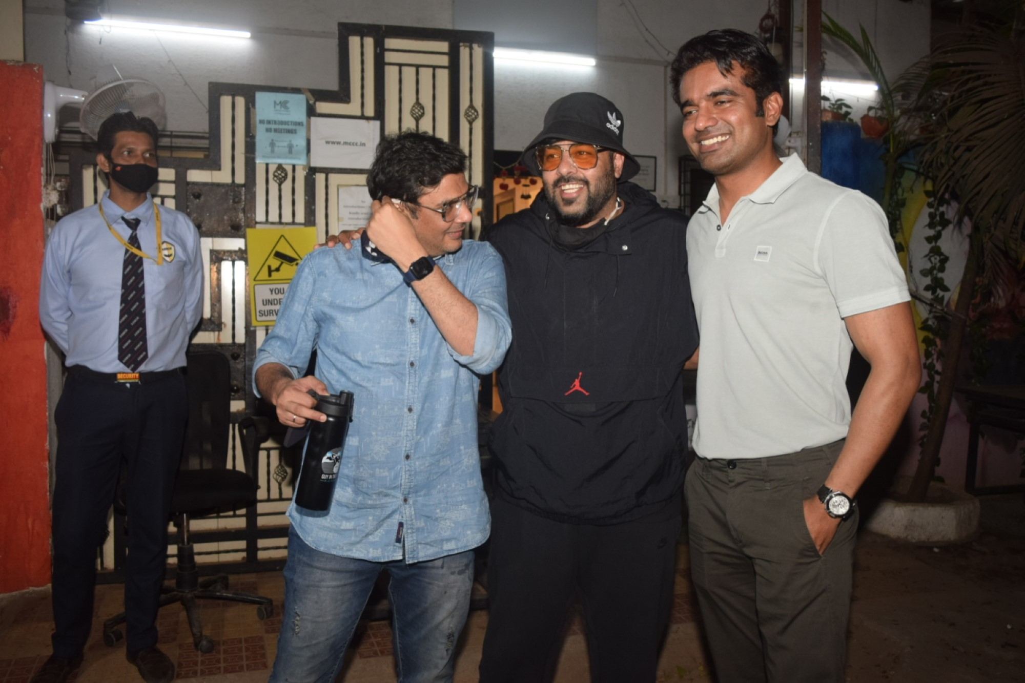 Mumbai: Badshah & Mukesh Chhabra Spotted at Mukesh Chhabra Office In Andheri On Sunday 21 March, 2021. (Photo: IANS)