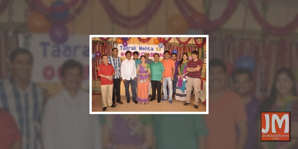 Mumbai: Team celebrate eight years of Taarak Mehta Ka Ooltah Chashmah in Mumbai on July 27, 2015.