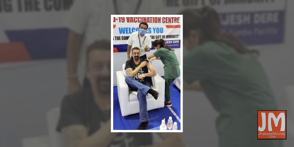 Sanjay Dutt gets first shot of Covid vaccine