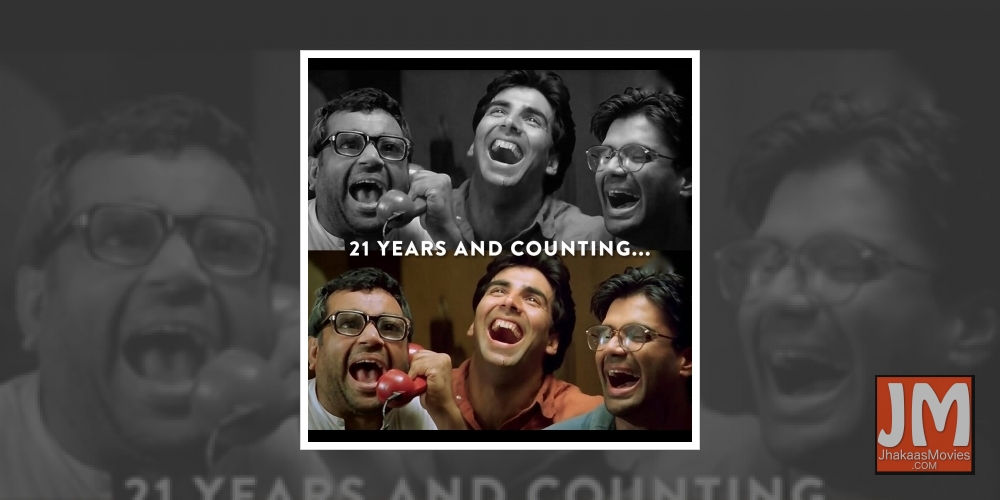 Akshay, Suniel, Gulshan nostalgic as 'Hera Pheri' turns 21.