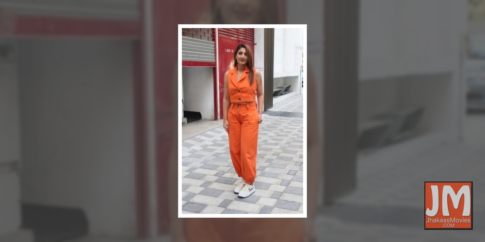 Mumbai: Dhvani Bhanushali Post Birthday Celebration At T-Series Office On Wednesday 24 March, 2021.