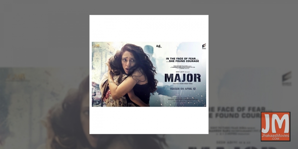 Sobhita Dhulipala unveils her look in 'Major'.