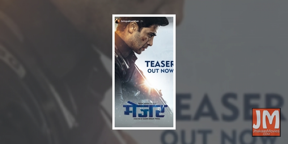 Salman Khan launches Hindi teaser of 'Major'