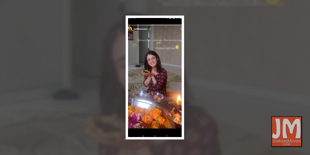Radhika Madan celebrates Ashtmi at home in Delhi after years