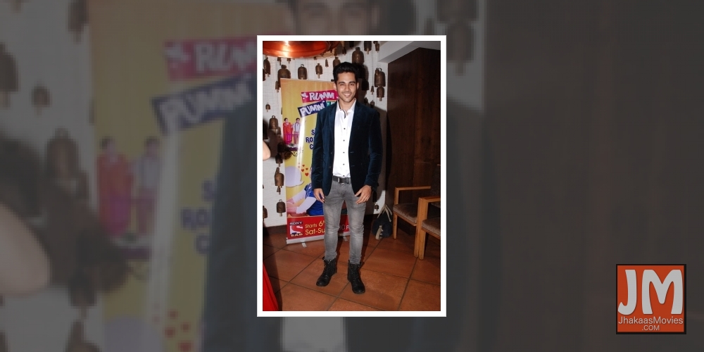 Mumbai: Television actor Abhishek Bajaj during the screening of SAB Tv new silent comedy serial Rumm Pumm Po in Mumbai, on June 5, 2015.