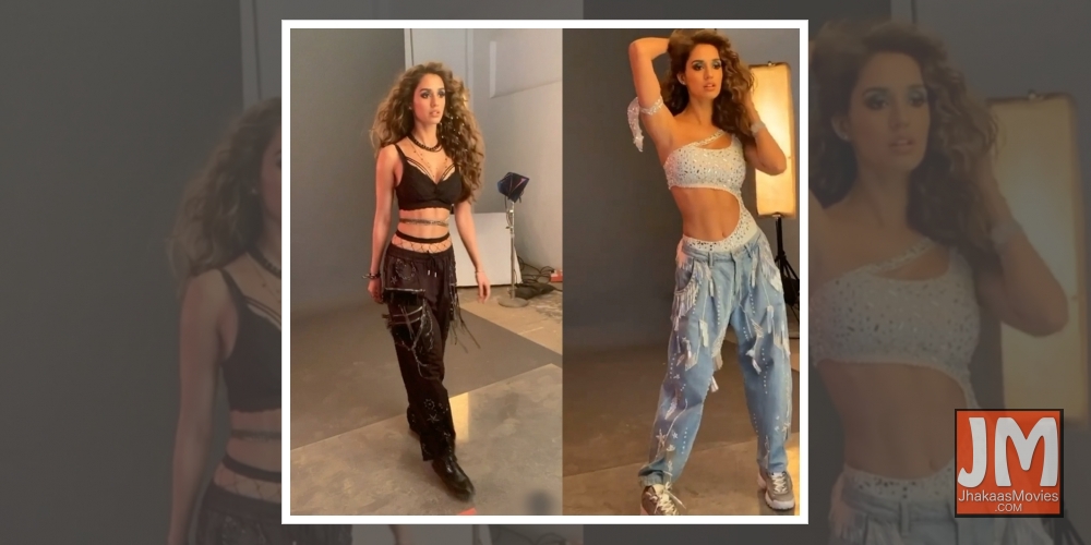 Disha Patani shares her looks in 'Seeti maar'.