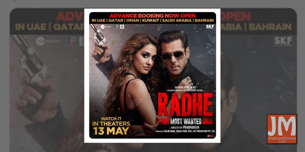 Salman Khan announces advance booking of 'Radhe' in UAE