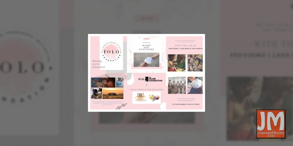 Jacqueline's initiative YOLO Foundation to create and share stories of kindness.