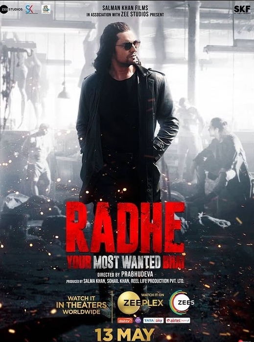 Randeep Hooda hits evil black mode in new poster of "Radhe".(photo:Instagram)