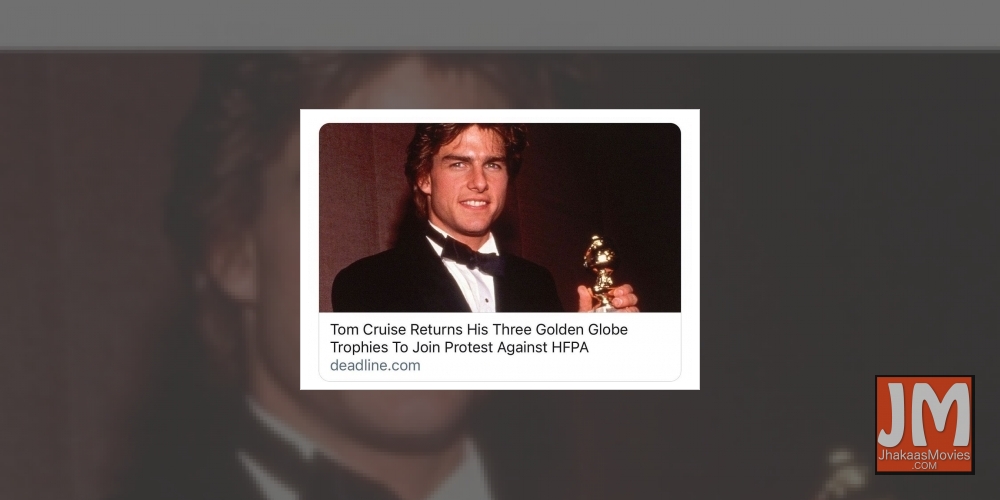 50 Cent hails Tom Cruise for backing protest against Golden Globes.