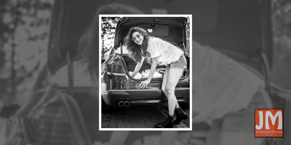 Karishma Tanna boots up to go back to 'better days'.