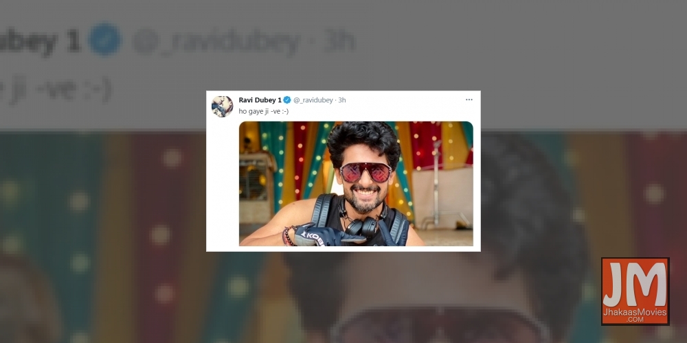 Ravi Dubey tests Covid-19 negative, shares photo.