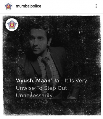 Big B, Rajesh Khanna, Ayushmann, Kajol in Mumbai Police memes for Covid awareness.