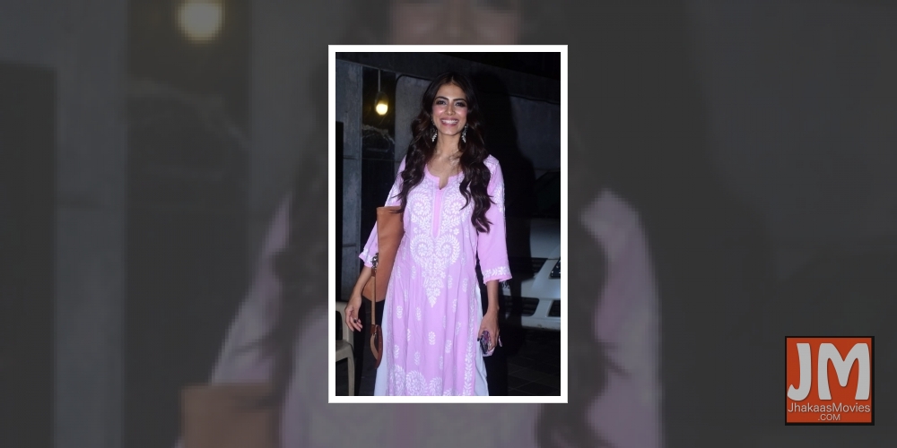 Mumbai: Actress Malavika Mohanan seen at the Chhatrapati Shivaji Maharaj International Airport in Mumbai on Jan 6, 2021.