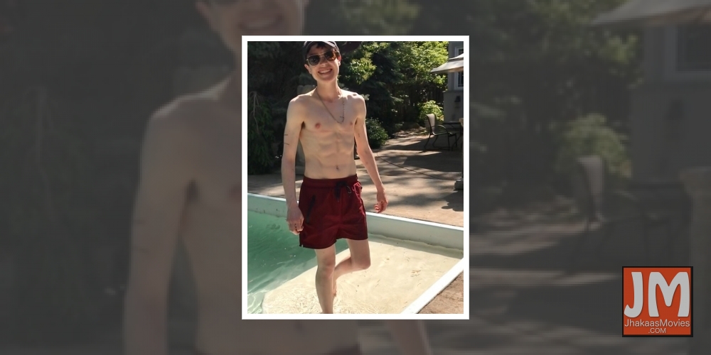 Elliot Page posts a landmark shirtless photo in 'first swim trunks'