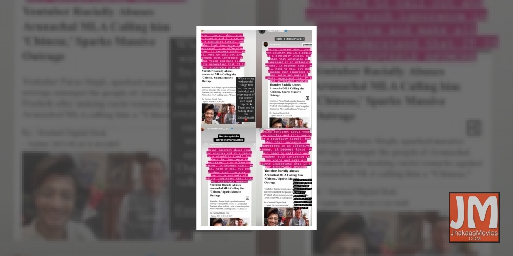 Bollywood celebs call out YouTuber over racist remark against Arunachal MLA .