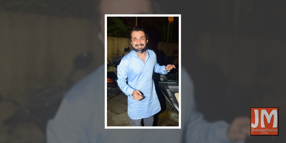 Mumbai: Actor Siddhanth Kapoor at the engagement ceremony of his cousin Priyank Sharma, in Mumbai on Dec 23, 2020.