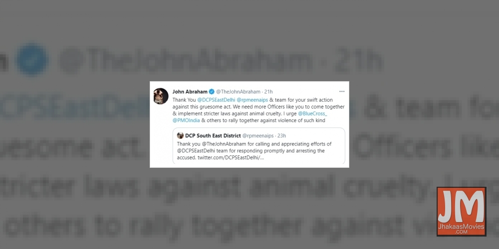 John Abraham, Pooja Bhatt thank Delhi Police for arresting 2 people for beating stray dog to death