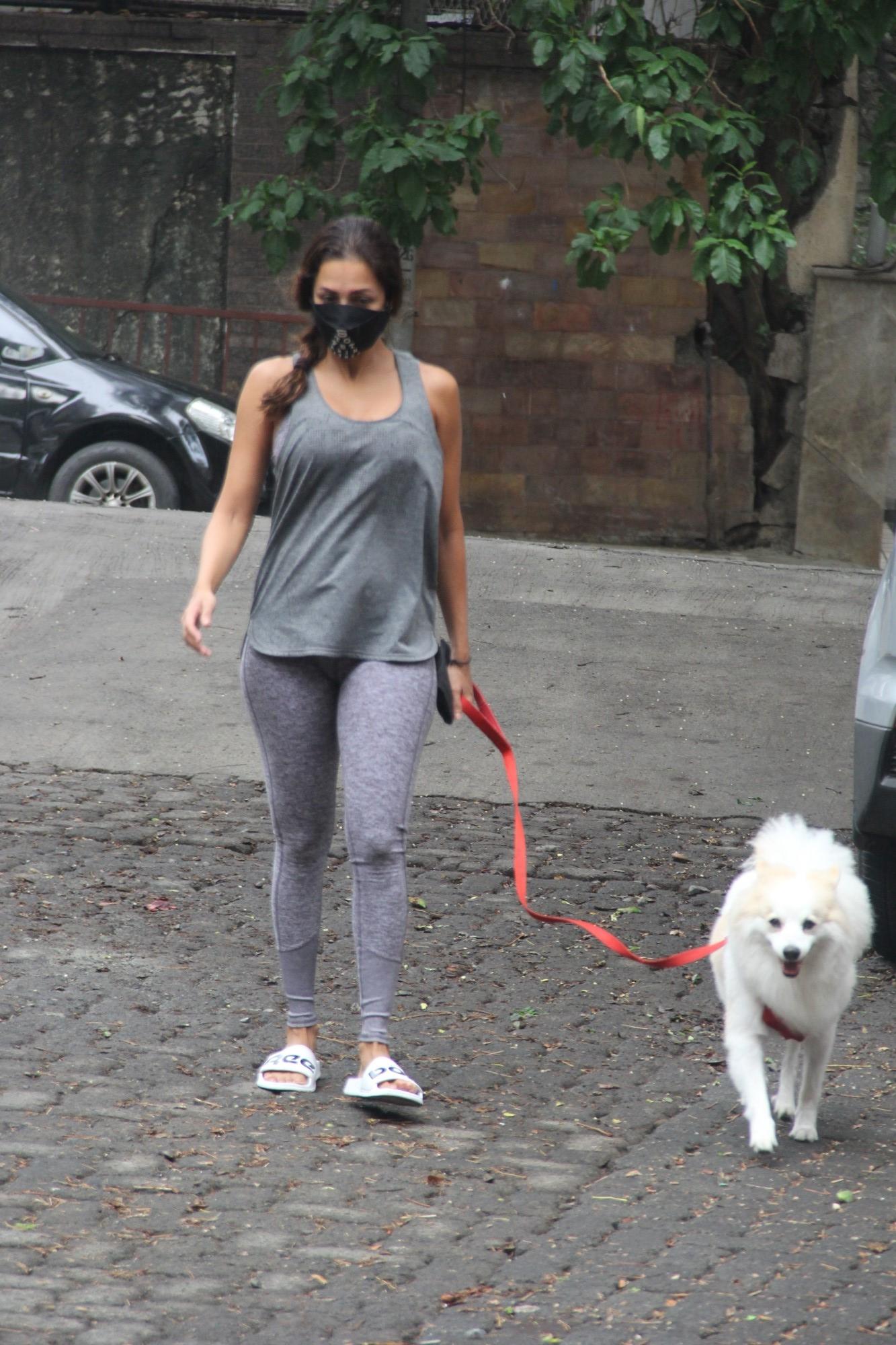 Mumbai: Malaika Arora Spotted In Bandra On Wednesday, 2nd June, 2021.(Photo: Sanjay Tiwari)
