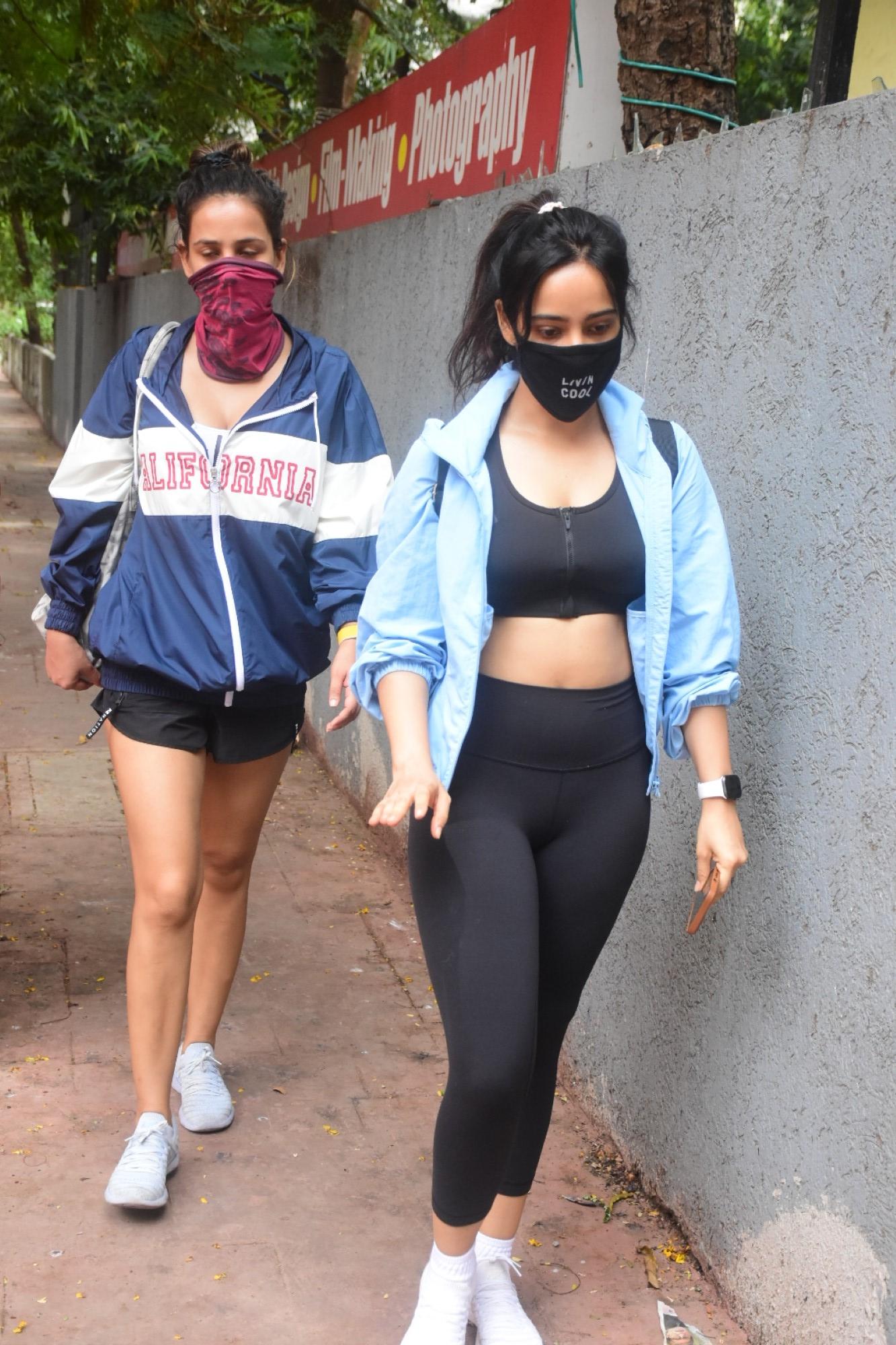 Mumbai: Neha and Aisha Sharma Spotted In Gym In Bandra  On Saturday, 5 June, 2021.(Photo: Sanjay Tiwari)