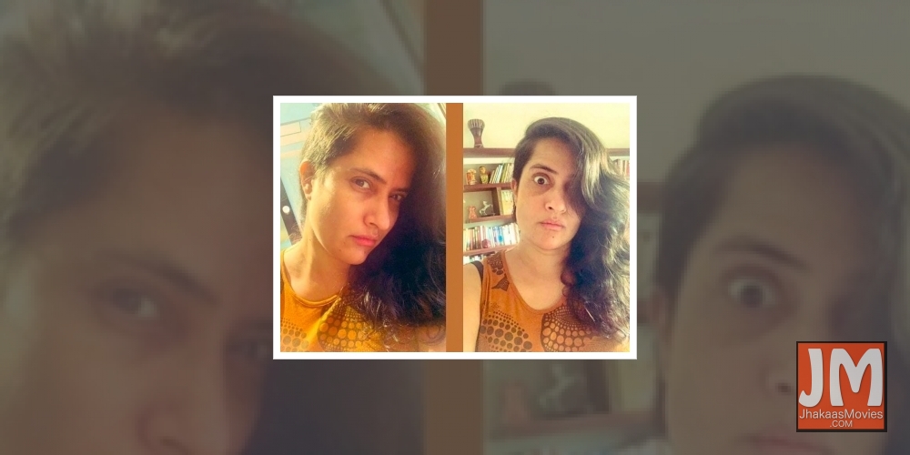 Sona Mohapatra flaunts asymmetrical haircut.