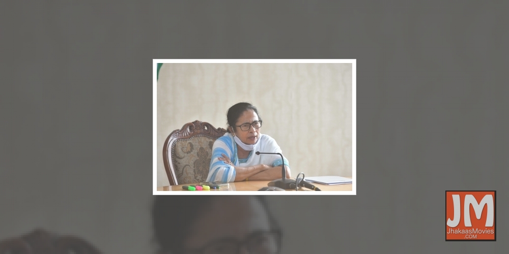 Kolkata:  West Bengal Chief Minister Mamata Banerjee at a press conference at Nabanna Howrah in Kolkata on Monday 14 June 2021.