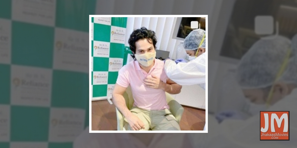 Varun Dhawan gets first jab of Covid vaccine.