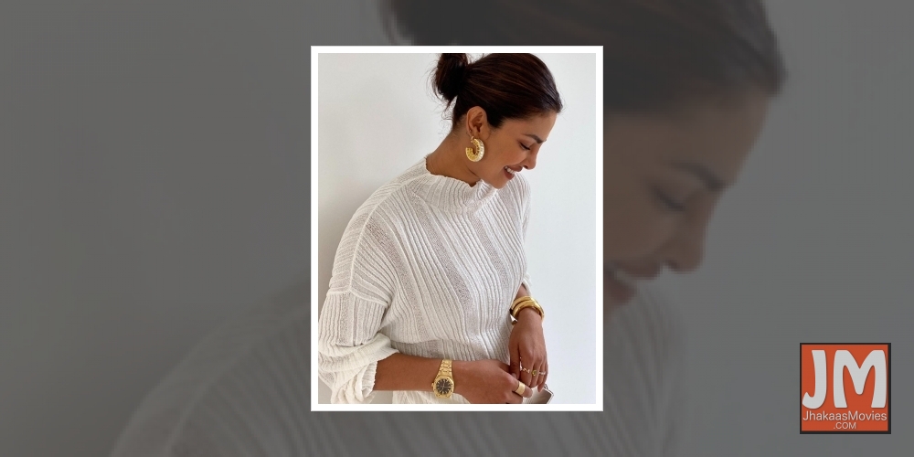 Priyanka Chopra goes all-white to celebrate Pride Month.