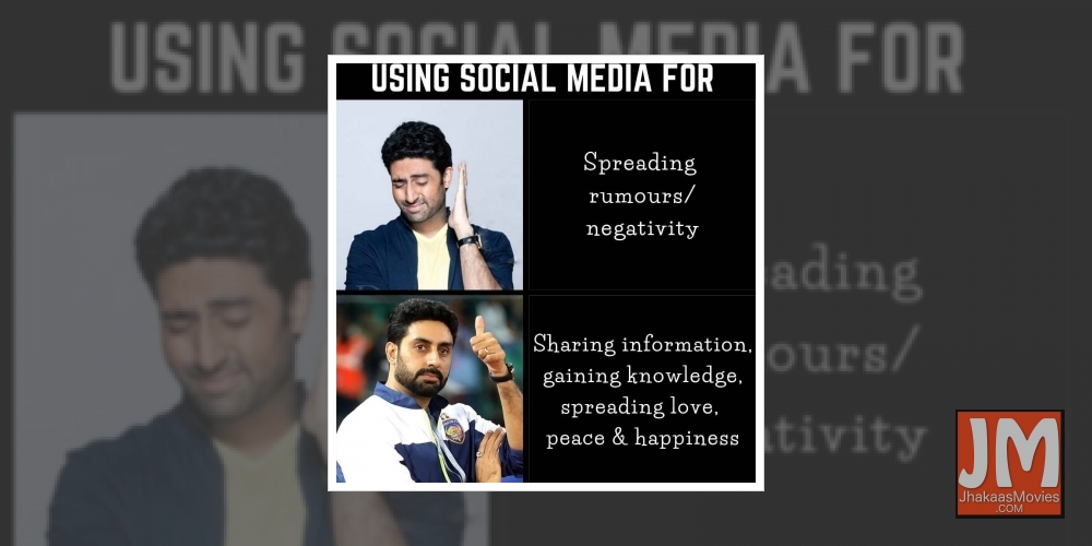 Abhishek Bachchan reminds netizens about their responsibility on Social Media Day