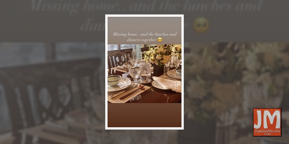 Tara Sutaria is 'missing home'.