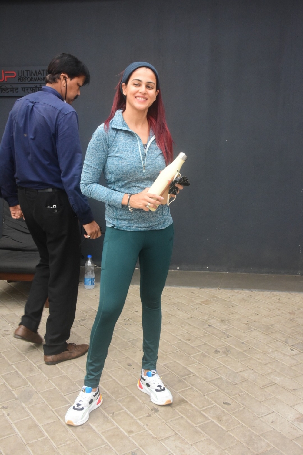 Mumbai: Genelia D'Souza spotted at gym in bandra on Monday July 12, 2021.(Photo: Sanjay Tiwari/IANS)