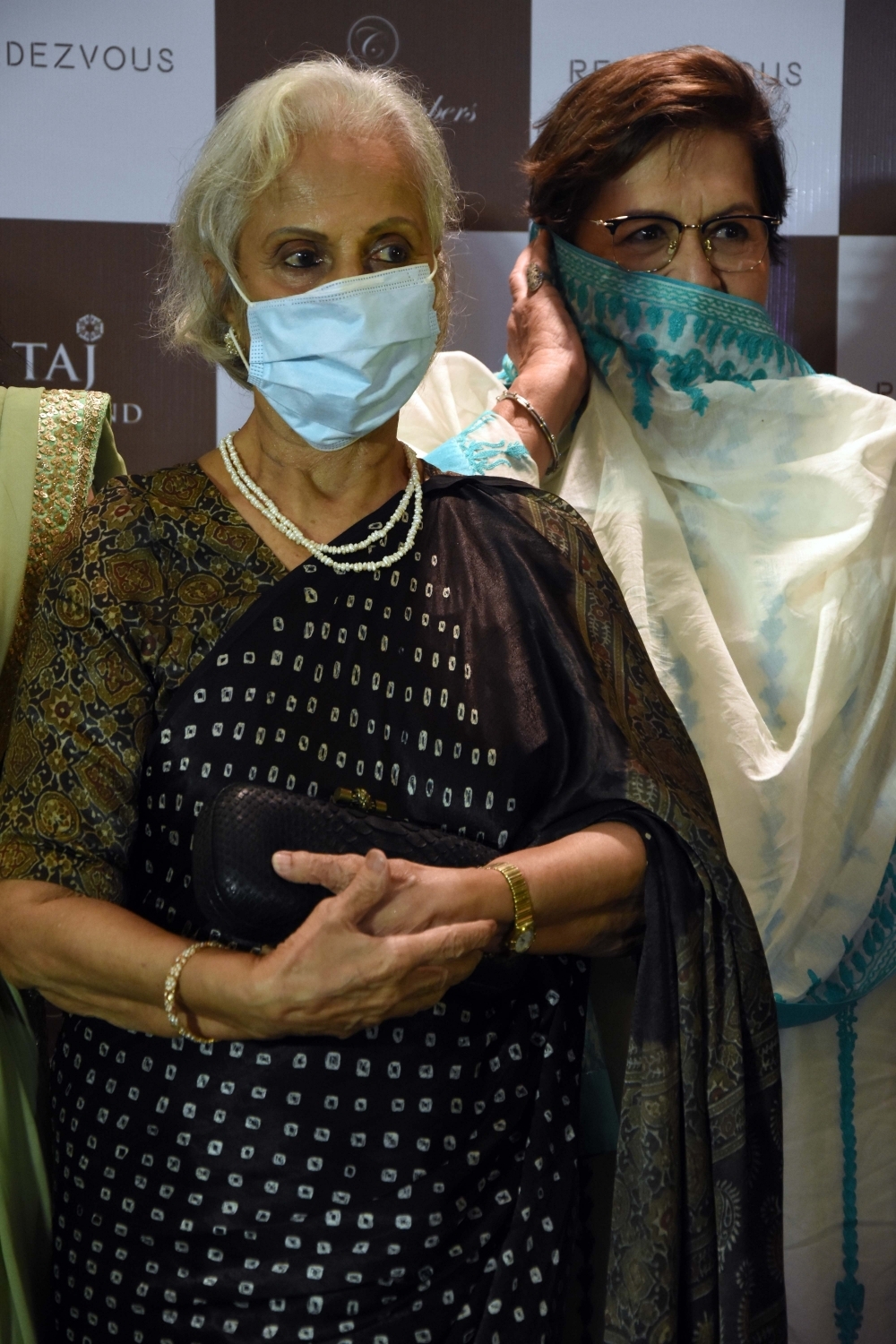 Mumbai: Bollywood actress Waheeda Rehman and Helen attended the event of Rendezvous series in Mumbai on Wednesday, July 14, 2021.(Photo:Sandeep Mahankal/IANS)