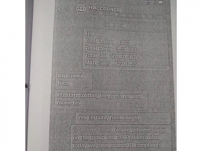 Viral WhatsApp chat on porn revenue has Raj Kundra as participant, claim netizens