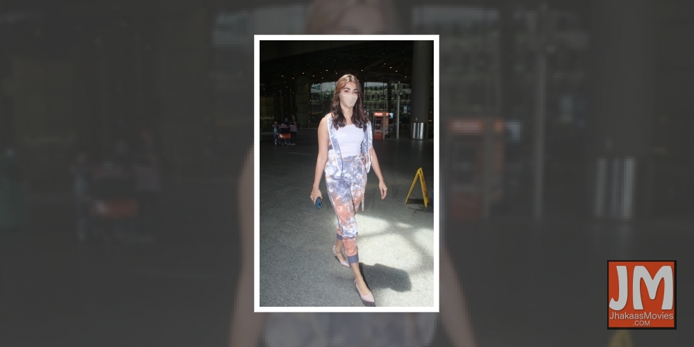 Mumbai: Indian actress Pooja Hegde Spotted at Airport Arrival on Thursday July 15, 2021.