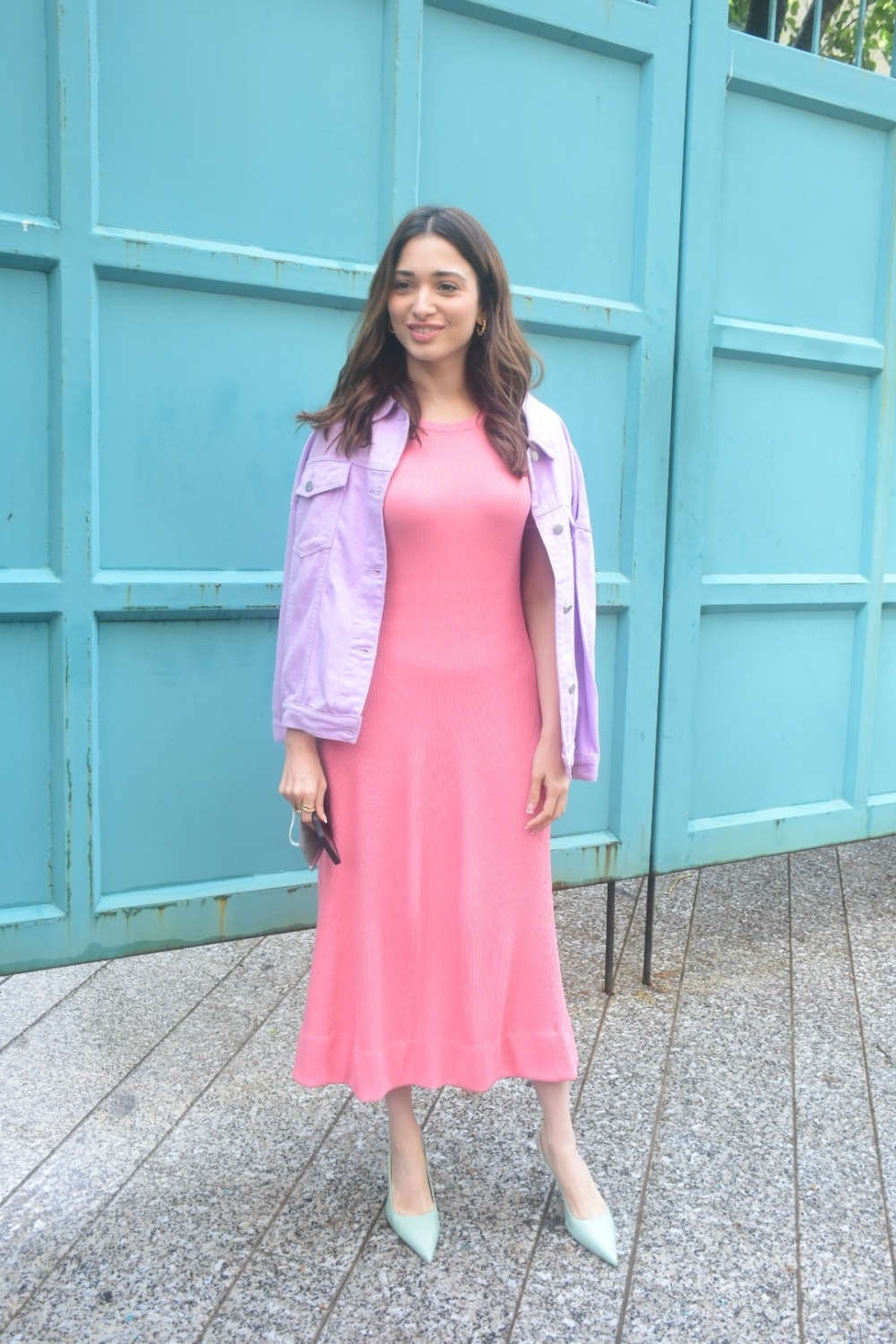 Mumbai: Tamanna Bhatia spotted at Maddock office in Santacruz on Tuesday August 03, 2021.(Photo: Sanjay Tiwari/IANS)