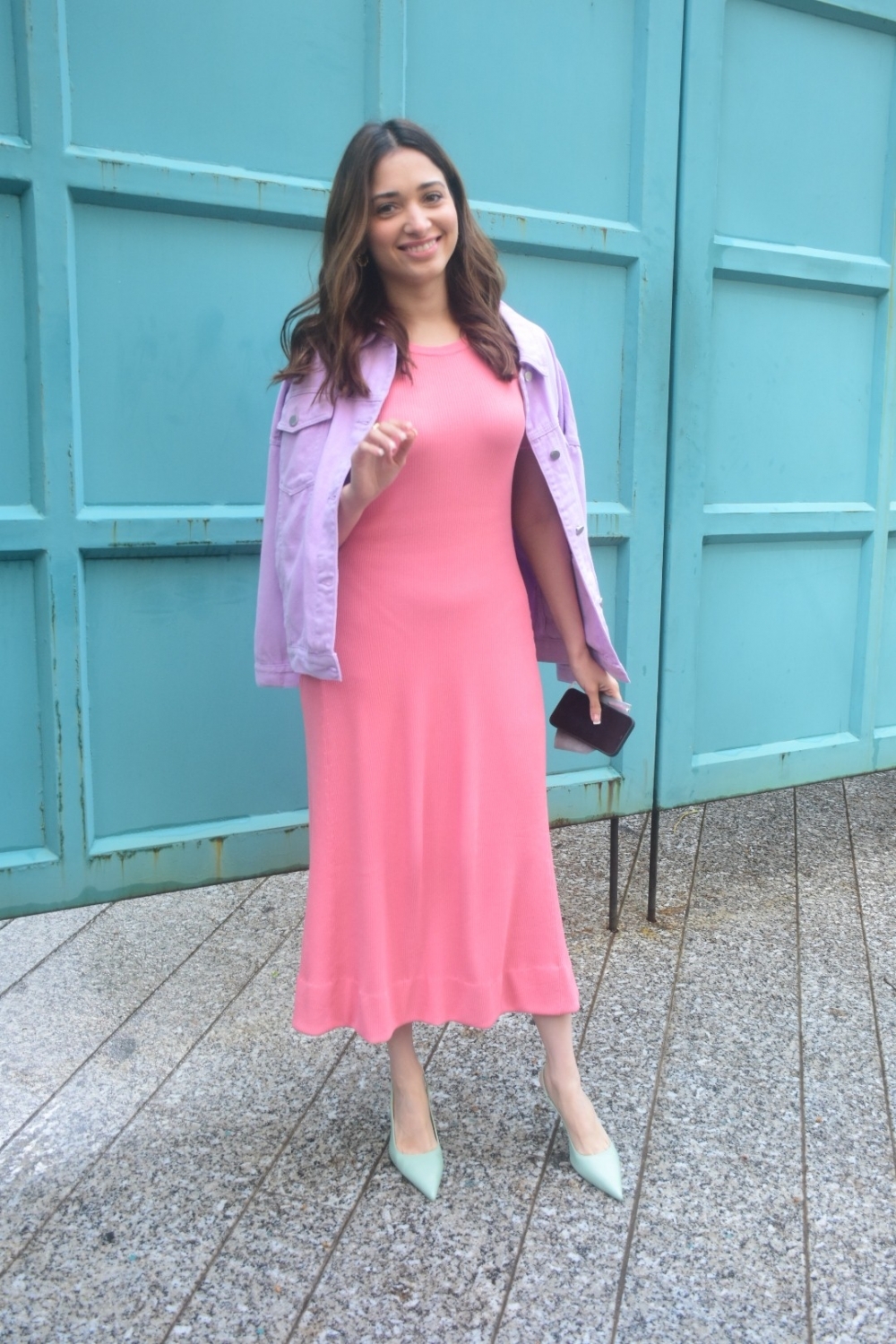 Mumbai: Tamanna Bhatia spotted at Maddock office in Santacruz on Tuesday August 03, 2021.(Photo: Sanjay Tiwari/IANS)