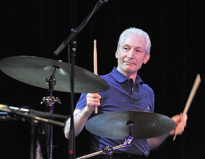 Charlie Watts, English drummer